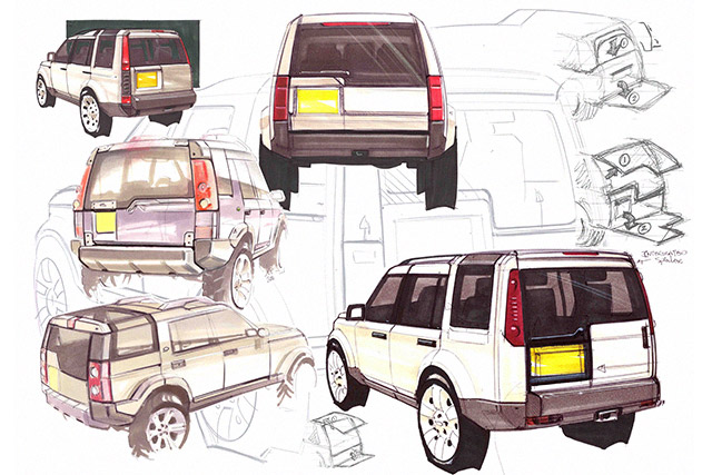 Land Rover Discovery Sketch